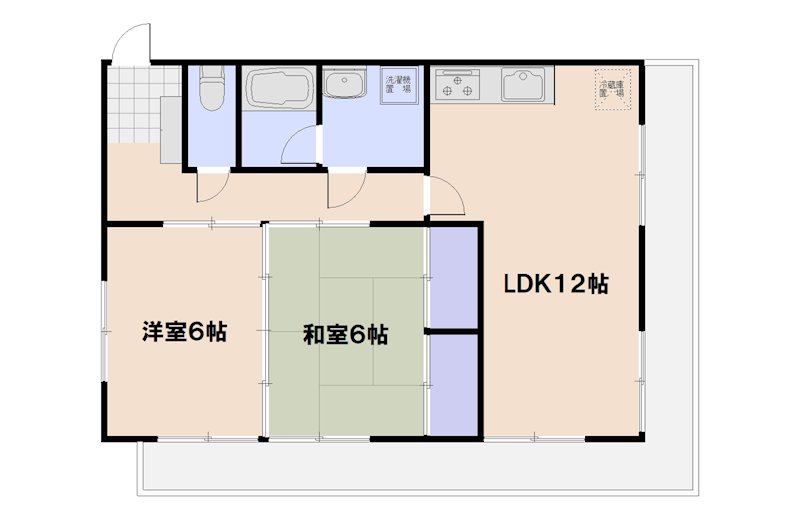 プログレス利松 303号室 間取り