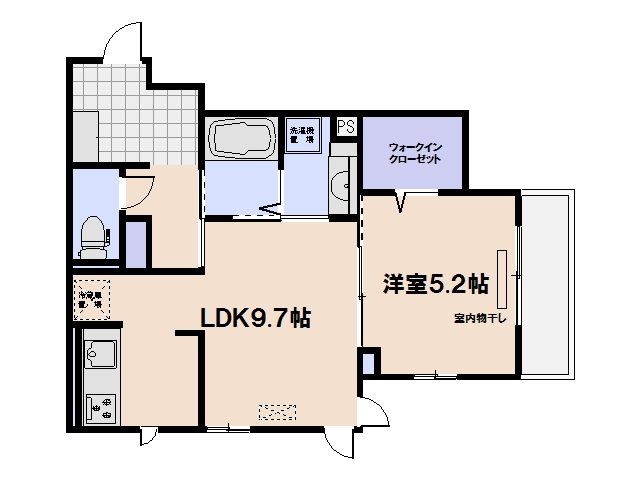 グランテリア楽々園S 202号室 間取り