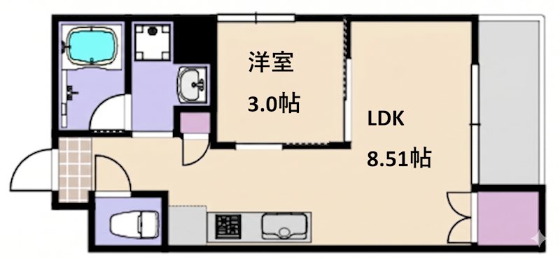 （仮称）MOVE旭園NORITH 101号室 外観