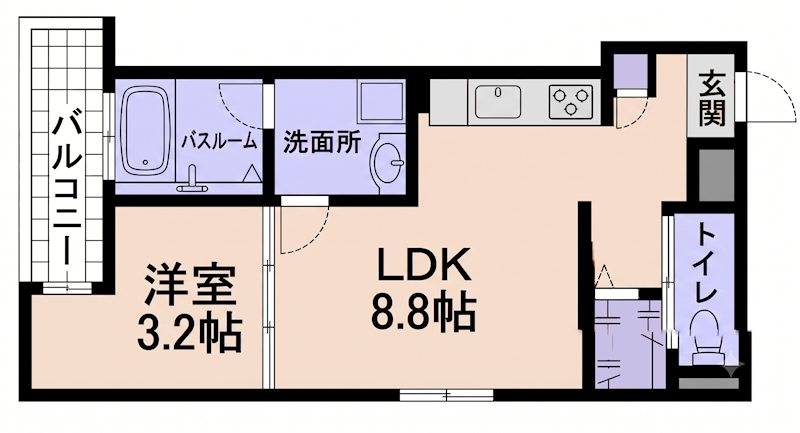 （仮称）MOVE旭園NORTH 間取り