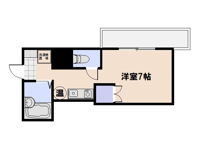 アクアコート廿日市 303号室 間取り