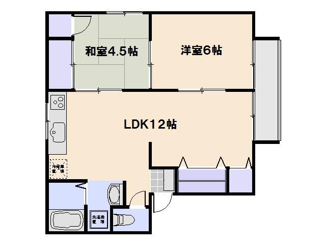 フォルム利松　B棟 間取り図