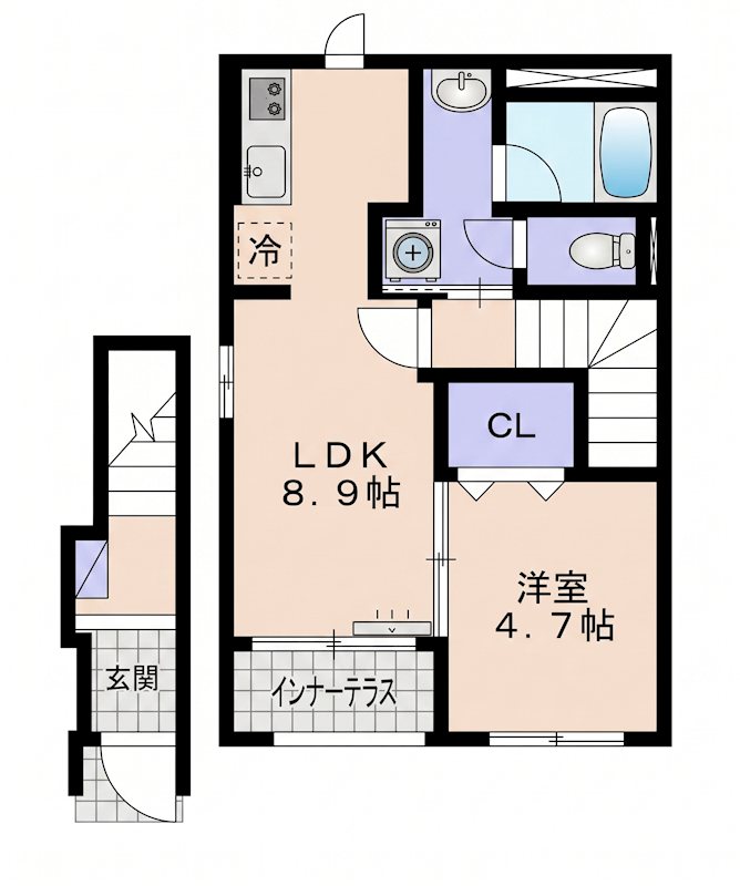 リアン五日市中央 間取り図