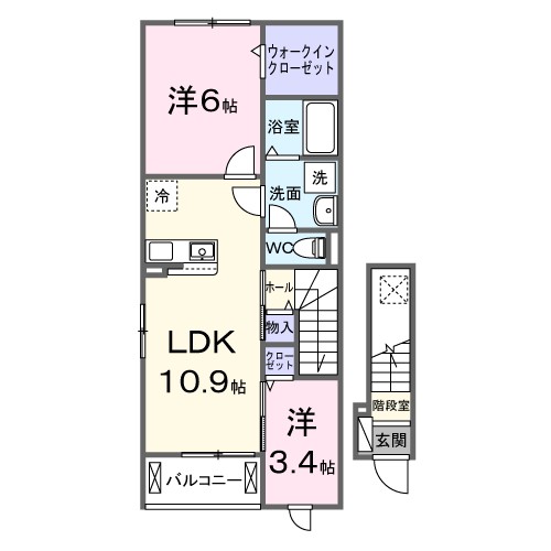 上平良アパート 202号室 間取り