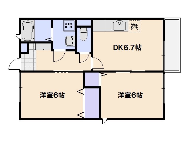 ソレアードT 間取り図