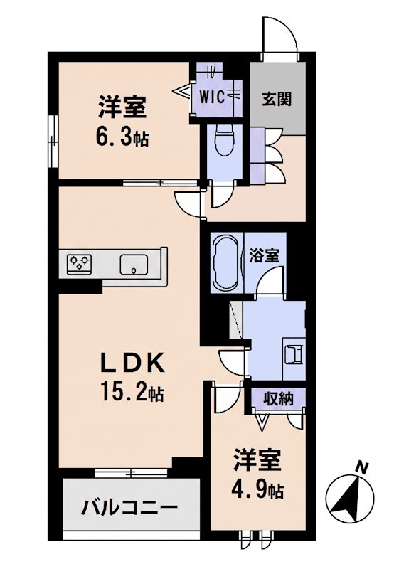 Wave 伏見 間取り図