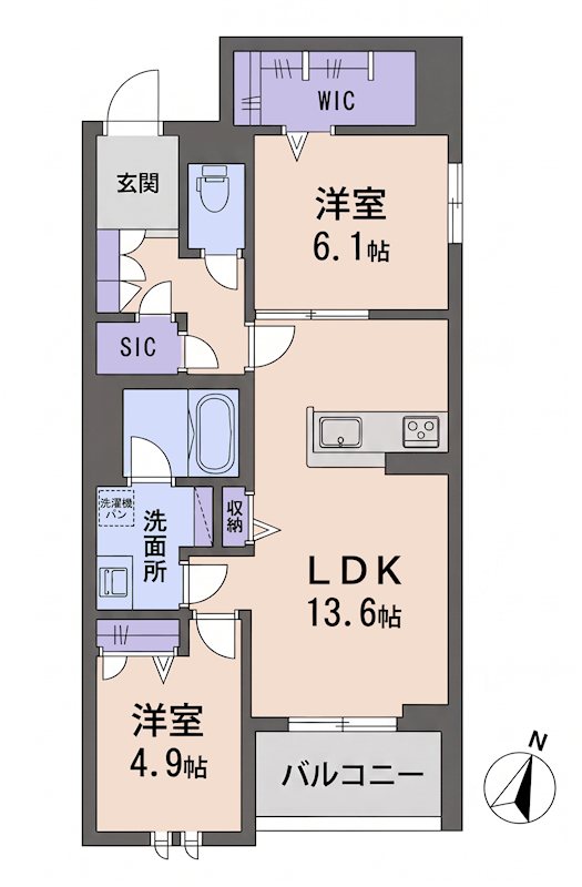 Wave 伏見 間取り図