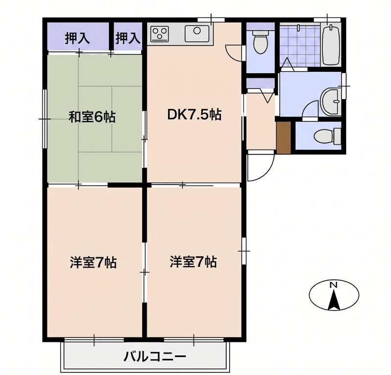 シャーメゾンカッツェB 間取り