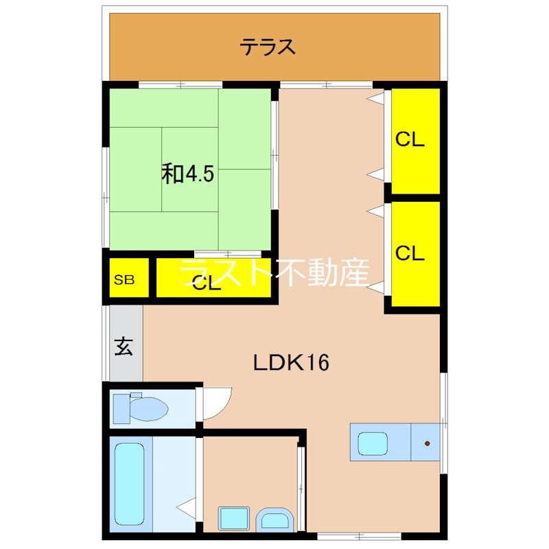 阿久根海産住宅4号棟 間取り