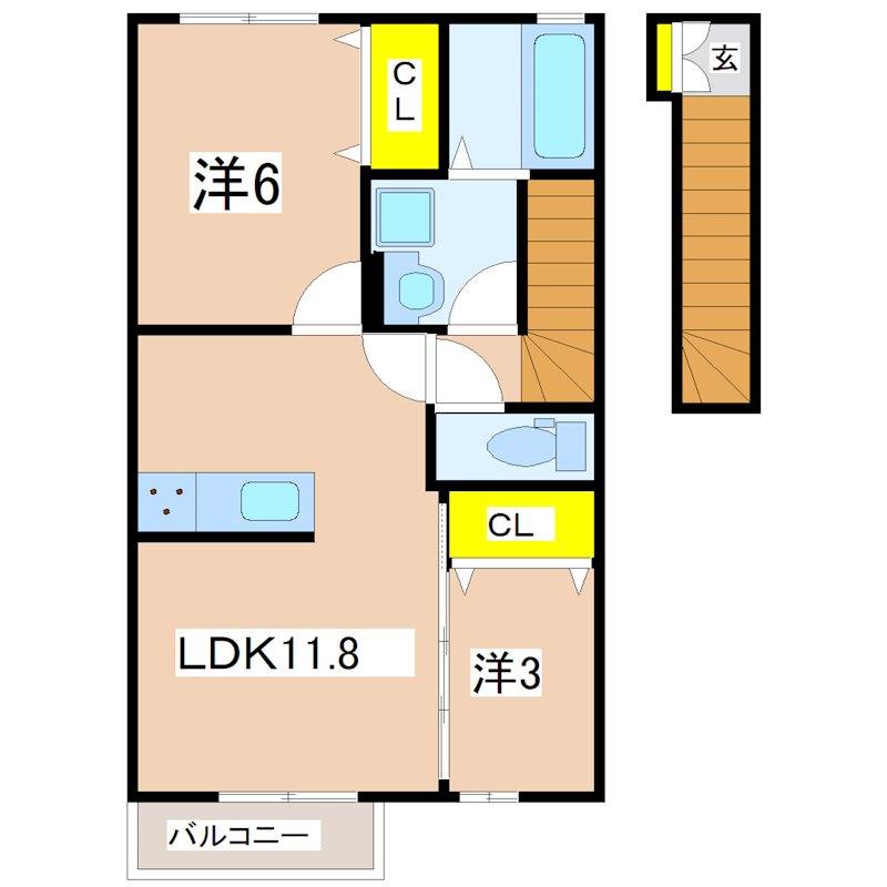 セレーネ中郷 間取り