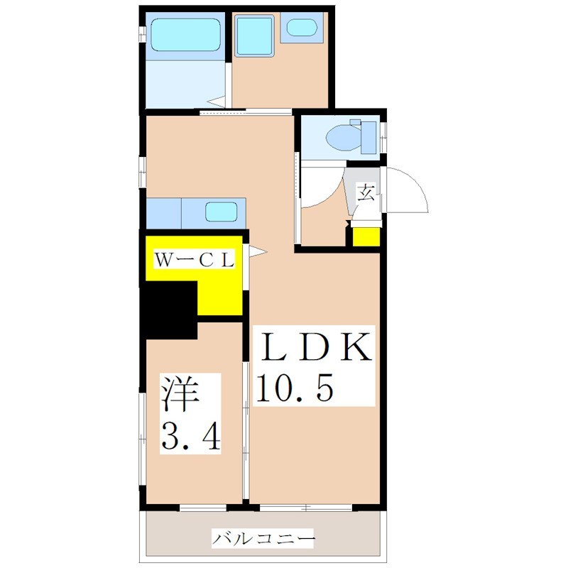 鹿児島県鹿児島市清水町 間取り