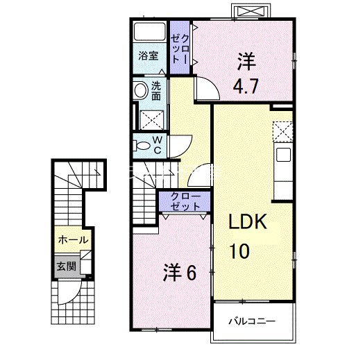 コリーヌ華Ⅱ 間取り