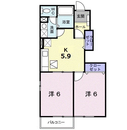 ニーロクセブンⅡ 間取り
