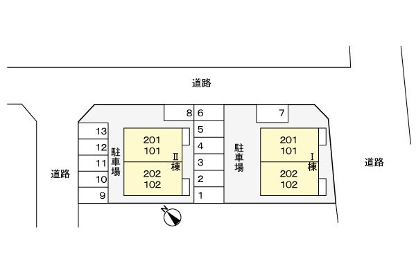 ニーロクセブンⅡ 駐車場