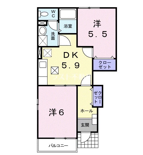 ハーモニーKⅡ 間取り