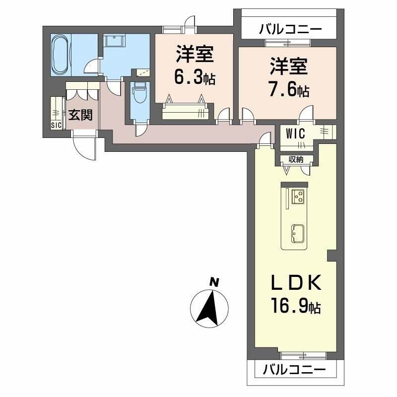 鹿児島県鹿児島市春日町1-8 間取り