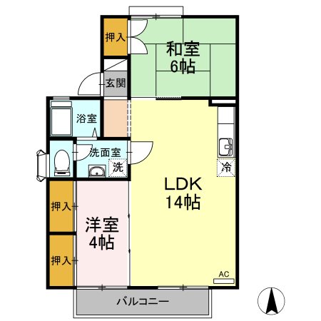 セジュール桜町 間取り