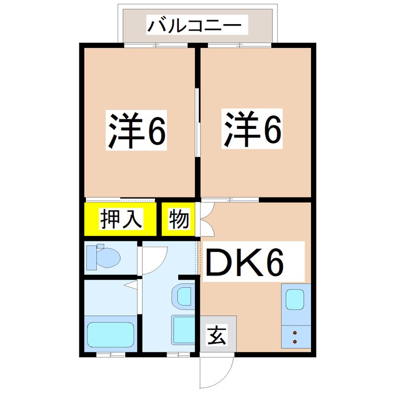 グリーンコーポ幸 間取り
