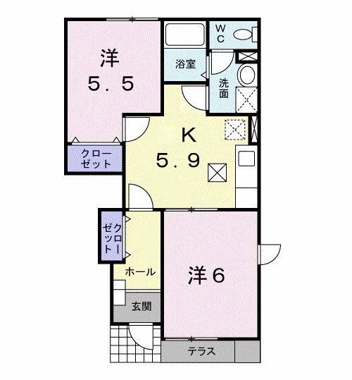 リバーロードYI 間取り