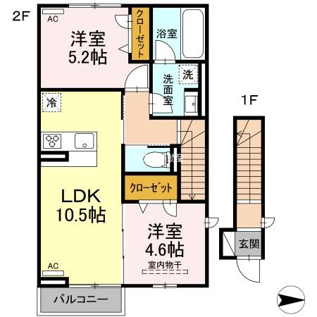 クレスト黄金町 間取り