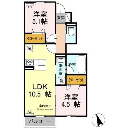 Avenir五代町Ⅱ 間取り