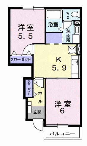 ハーモニーKⅡ 間取り