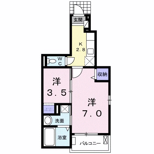 リバーサイド・グラースK 間取り