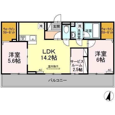 LECHE鳥追 間取り