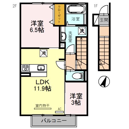 コスモ6 間取り