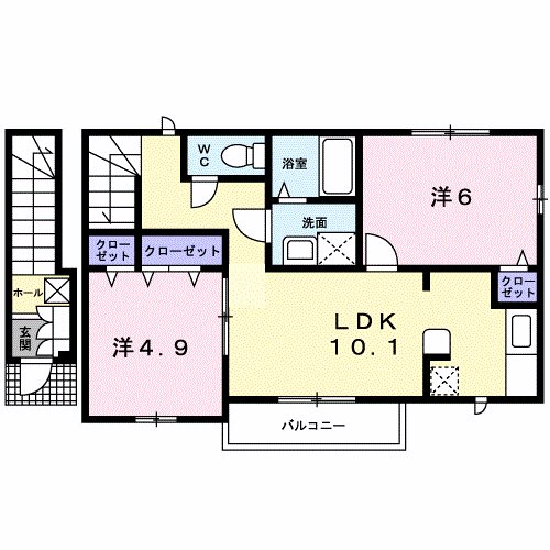 アンソレイエⅠ 間取り