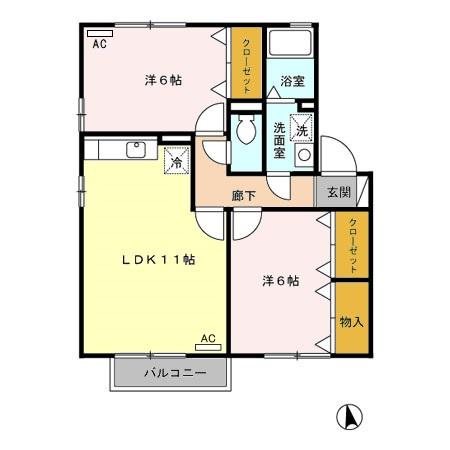 セジュール橋口 間取り