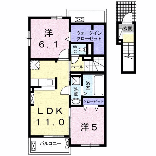 鹿児島県指宿市西方2204-6 間取り