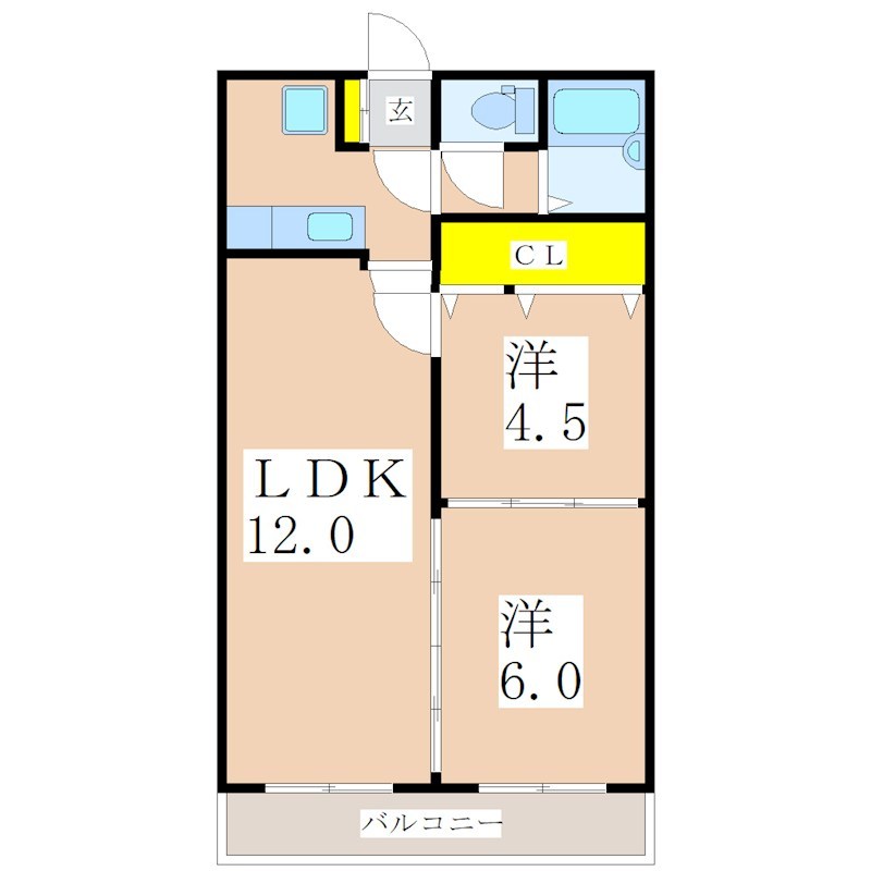 サンスカイコーポ 間取り