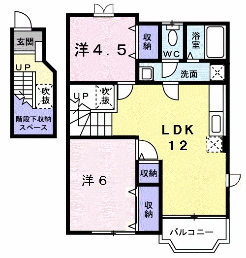ハーヴェストFーB 間取り