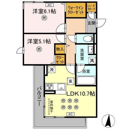 M&S RESIDENCE RIVERSIDE 間取り