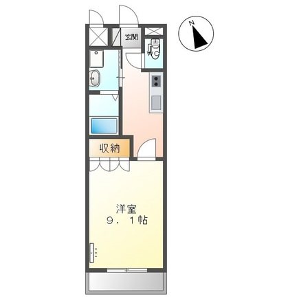 敬愛ハイツ　B 間取り