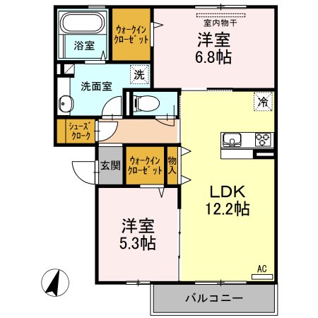 鹿児島県鹿児島市中山町 間取り