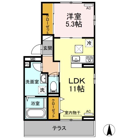 鹿児島県鹿児島市谷山中央１丁目 間取り