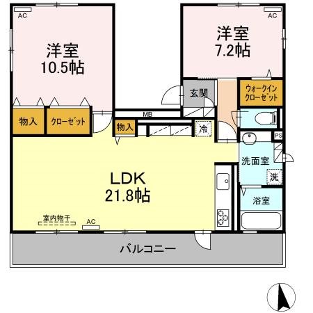 鹿児島県鹿児島市谷山中央１丁目 間取り