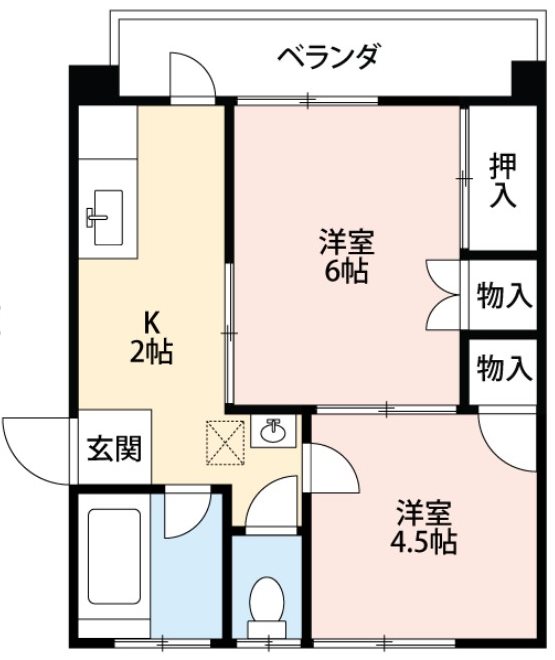 堀川マンションA 間取り