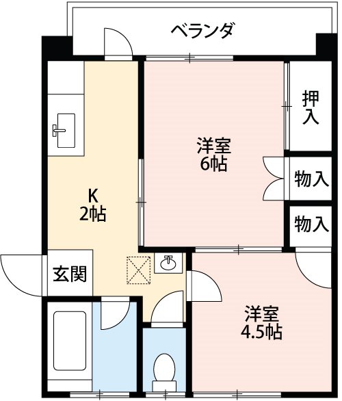 堀川マンションA 間取り
