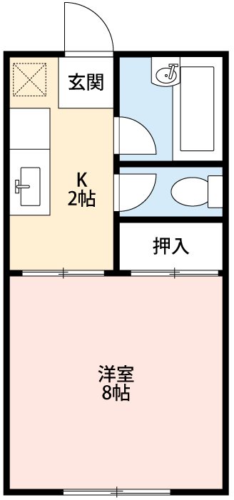 コーポ稲荷田 間取り