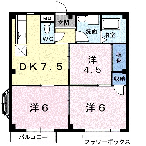 エルディムＡＢＥ・Ａ 間取り
