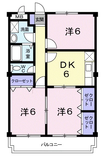 サニーヒルオオツキ 間取り