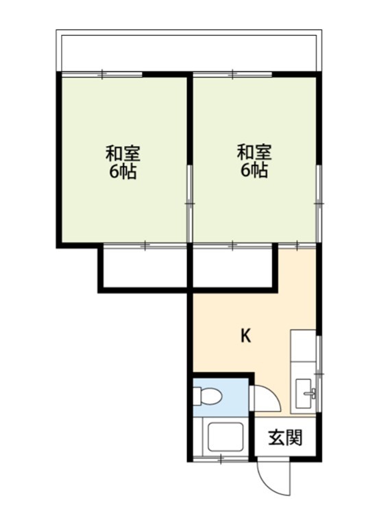 割石アパート 間取り