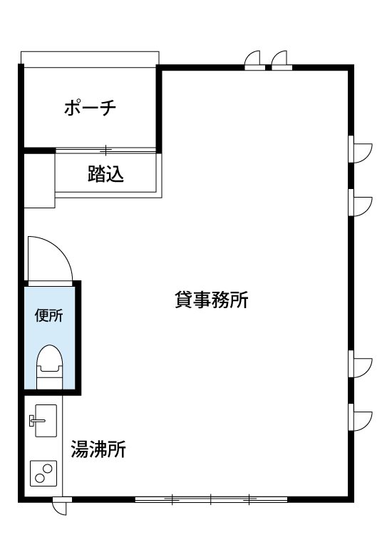 花園町貸事務所　 間取り