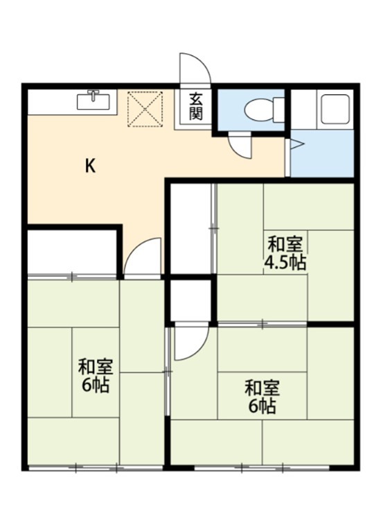 ハイツ渡辺 間取り