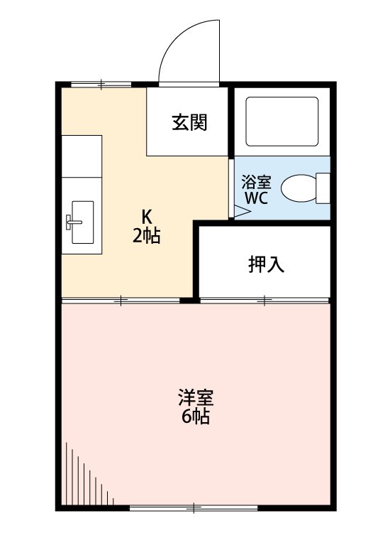 一丁目コーポ 間取り