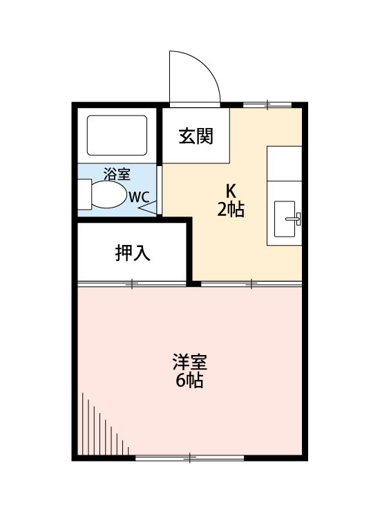 一丁目コーポ 間取り