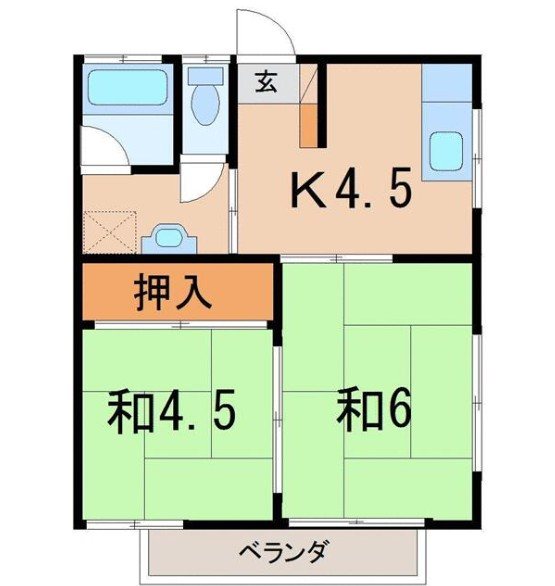 スカイコーポA 間取り